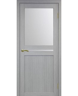 Дверь Оптим ЭКО 520.221 дуб серый, стекло сатинат