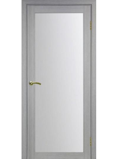 Дверь Оптим ЭКО 501.2 дуб серый, стекло сатинат