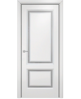 Дверь Оникс Бристоль эмаль белая, сатинат