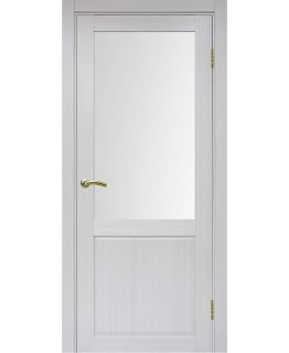 Дверь Оптим ЭКО 602.21 ОФ3 ясень серебристый, сатинат