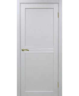 Дверь Оптим ЭКО 552.12 белый монохром, lacobel белый