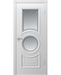Дверь Шейл Дорс Богема эмаль белая, стекло фотопечать 4