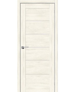 Дверь Браво Легно-22 экошпон дуб нордик, сатинато белое "Magic Fog"