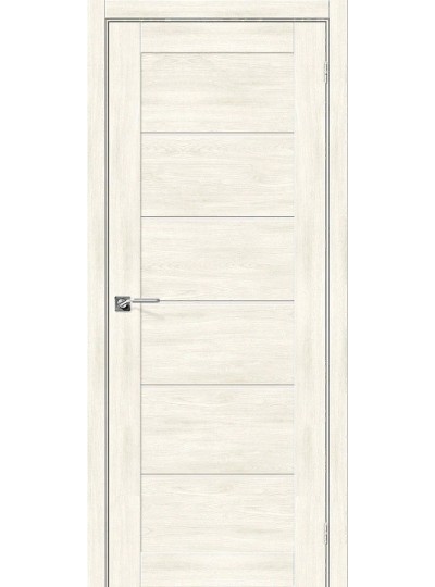 Дверь Браво Легно-22 экошпон дуб нордик, сатинато белое "Magic Fog"
