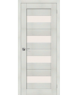 Дверь Браво Порта-23 экошпон бьянко вералинга, сатинато белое "Magic Fog"