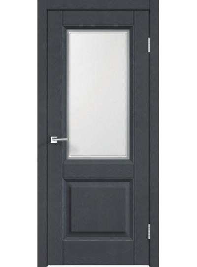 Дверь VellDoris экошпон Neoclassico Alto 6 ясень графит, стекло мателюкс