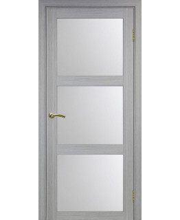 Дверь Оптим ЭКО 530.222 дуб серый, стекло сатинат