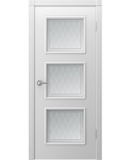 Дверь Шейл Дорс Тенор эмаль белая, стекло фотопечать 4