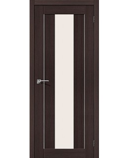 Дверь Браво Порта-25 экошпон alu венге вералинга, сатинато белое "Magic Fog"