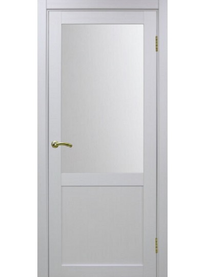 Дверь Оптим ЭКО 502.21 белый монохром, стекло сатинат