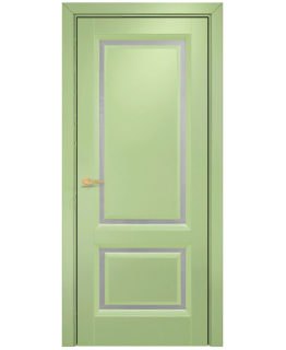 Дверь Оникс Бристоль эмаль фисташковая, сатинат