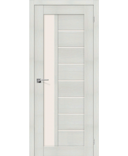 Дверь Браво Порта-27 экошпон бьянко вералинга, сатинато белое "Magic Fog"