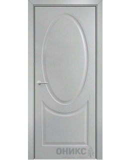 Дверь Оникс Брюссель фрезерованная №2 эмаль RAL 7038, глухая