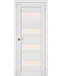 Дверь Браво Легно-23 экошпон виржин, сатинато белое "Magic Fog"