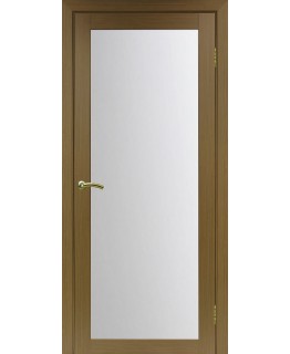 Дверь Оптим ЭКО 501.2 орех классик, стекло сатинат