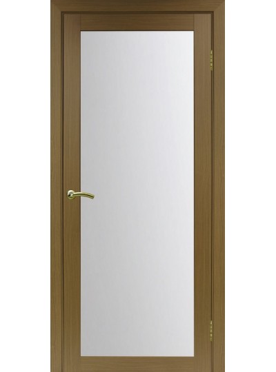 Дверь Оптим ЭКО 501.2 орех классик, стекло сатинат