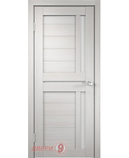Дверь Дуплекс 3, Duplex, Дуб белый, стекло лакобель белое