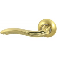 Дверная ручка V14 C матовое золото Круглая розетка