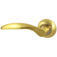 Дверная ручка V20C матовое золото Круглая розетка