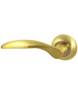 Дверная ручка V20C матовое золото Круглая розетка