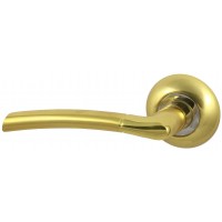 Дверная ручка V40C матовое золото Круглая розетка