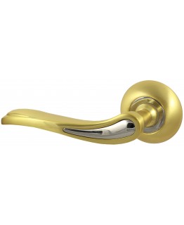 Дверная ручка V64 C матовое золото Круглая розетка