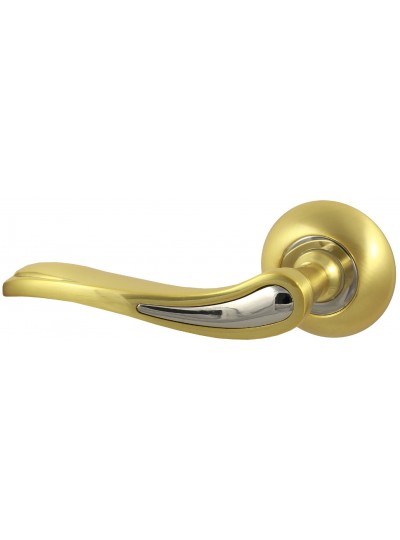 Дверная ручка V64 C матовое золото Круглая розетка