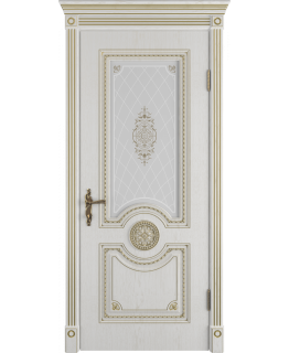 Межкомнатная дверь Грета ДО (Bianco Classic PG)