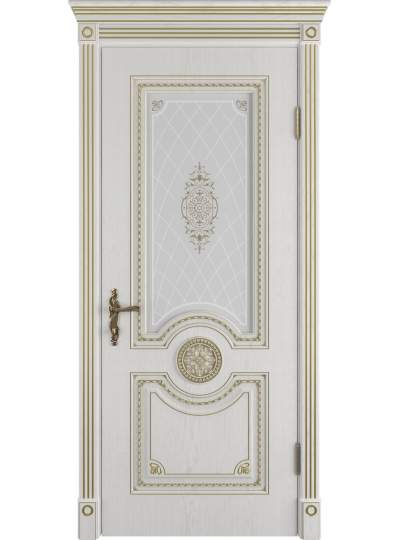 Межкомнатная дверь Грета ДО (Bianco Classic PG)