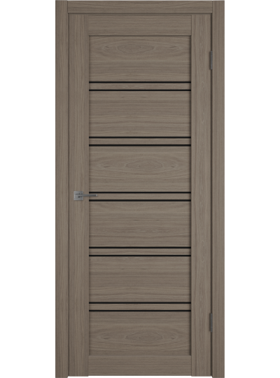Межкомнатная дверь Atum Pro 28 (Brun Oak, Black Gloss)