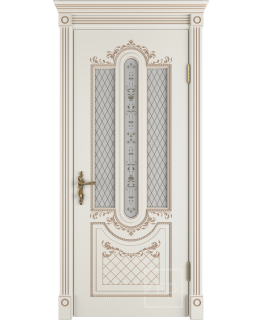 Межкомнатная дверь Alexandria 3D (Ivory PC, Art Cloud)