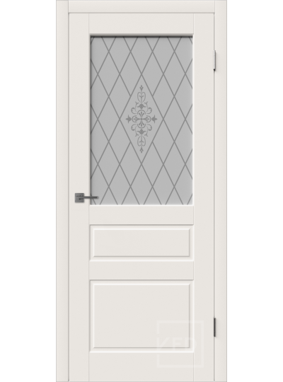 Межкомнатная дверь Chester ДО (Ivory – Слоновая кость, White Art)