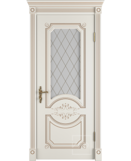 Межкомнатная дверь Milana 3D (Ivory PC, Art Cloud)