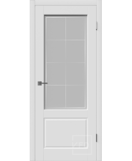 Межкомнатная дверь Sheffild ДО (Polar – Белая эмаль, Print Cloud)